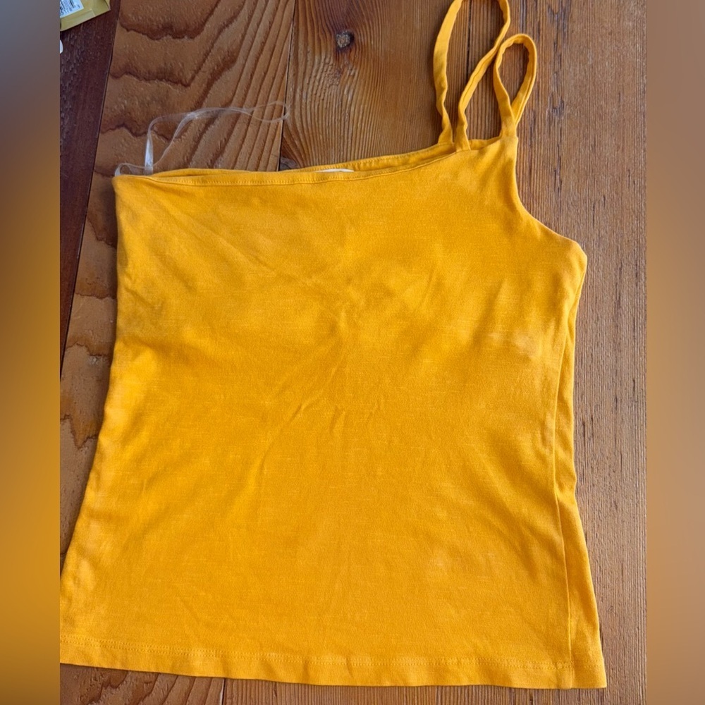 Sold Out NWOT Sundry Asymmetrical Strap Cami in Mango Size:0 - Picture 7 of 7